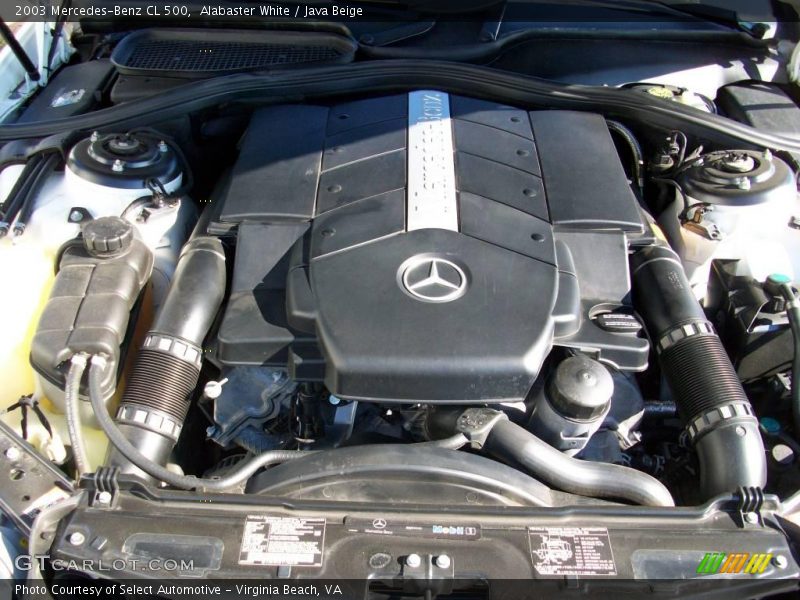 Alabaster White / Java Beige 2003 Mercedes-Benz CL 500