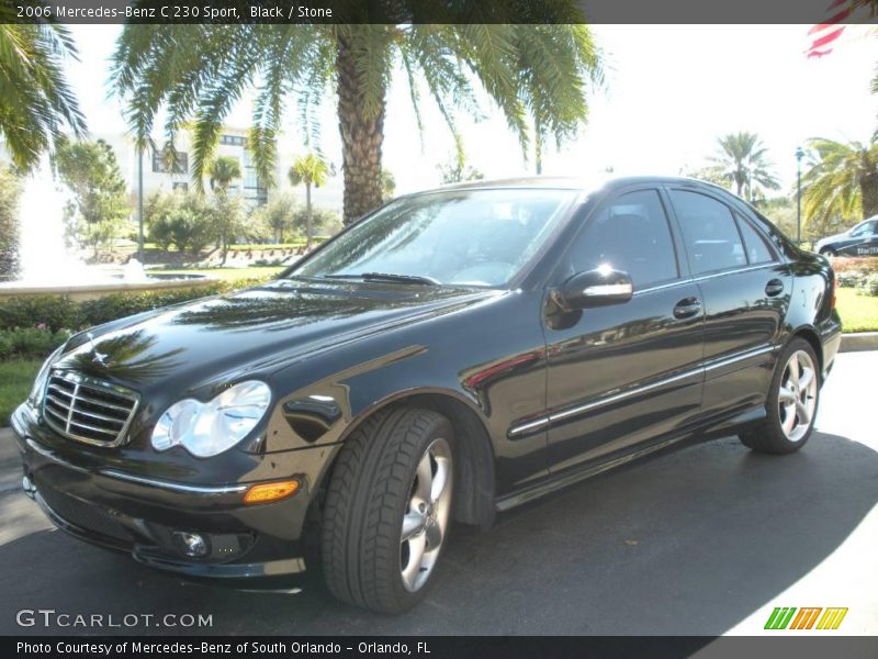 Black / Stone 2006 Mercedes-Benz C 230 Sport