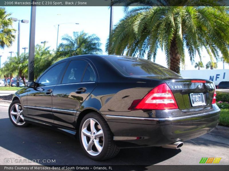 Black / Stone 2006 Mercedes-Benz C 230 Sport