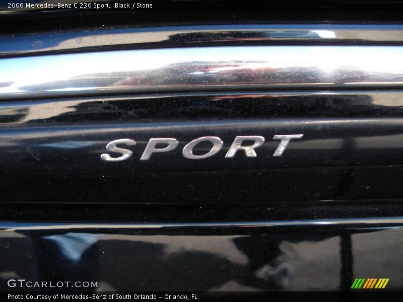 Black / Stone 2006 Mercedes-Benz C 230 Sport
