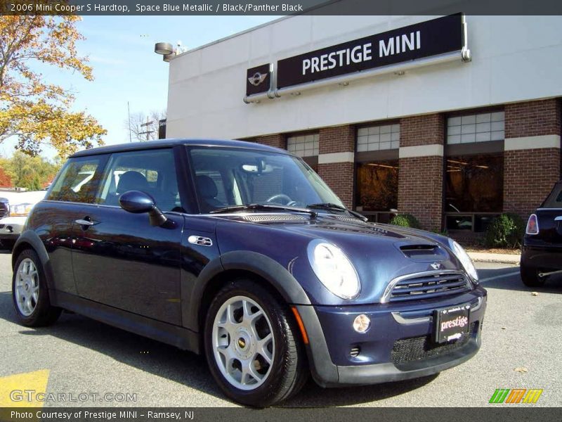 Space Blue Metallic / Black/Panther Black 2006 Mini Cooper S Hardtop