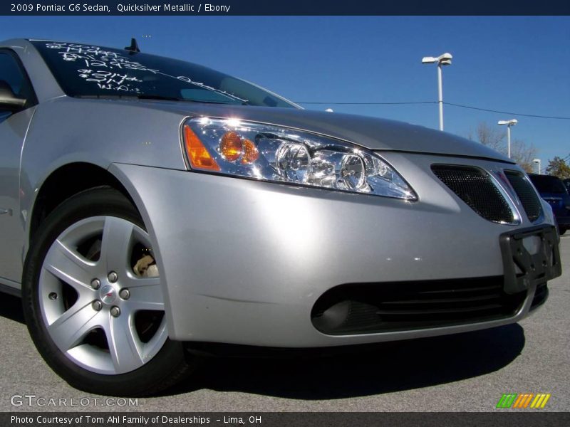 Quicksilver Metallic / Ebony 2009 Pontiac G6 Sedan