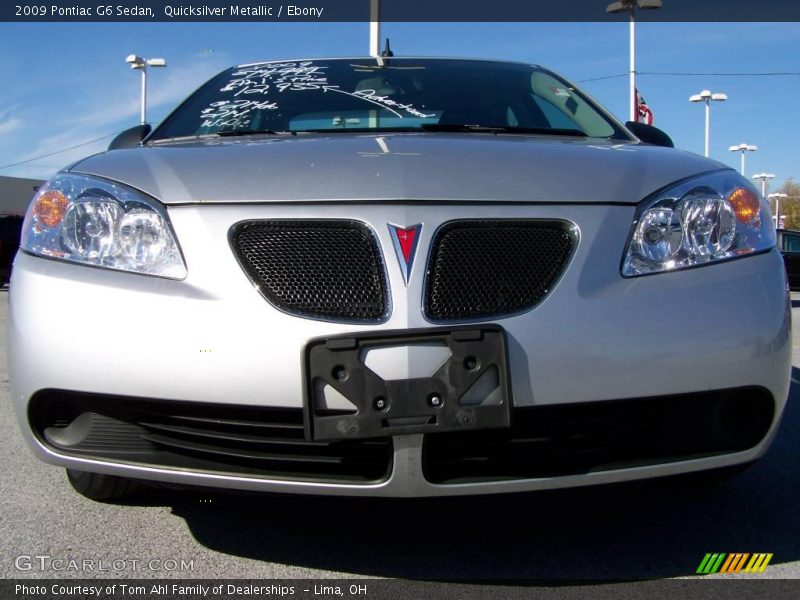 Quicksilver Metallic / Ebony 2009 Pontiac G6 Sedan