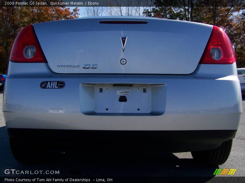 Quicksilver Metallic / Ebony 2009 Pontiac G6 Sedan