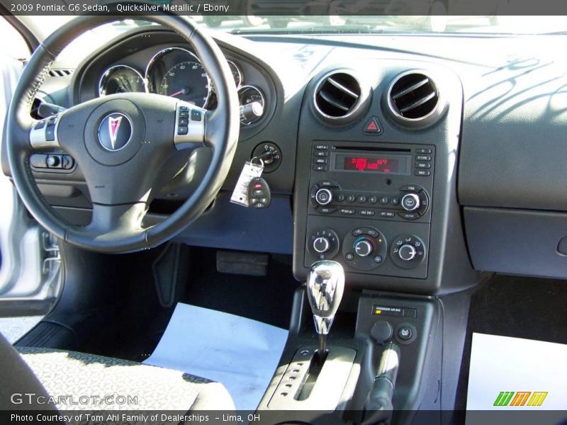 Quicksilver Metallic / Ebony 2009 Pontiac G6 Sedan