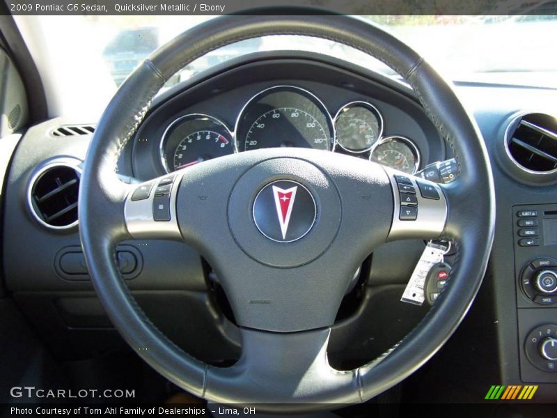 Quicksilver Metallic / Ebony 2009 Pontiac G6 Sedan