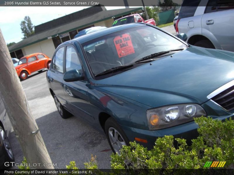 Spruce Green / Gray 2006 Hyundai Elantra GLS Sedan