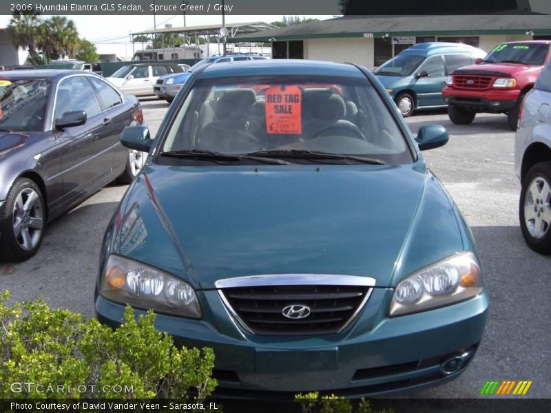 Spruce Green / Gray 2006 Hyundai Elantra GLS Sedan