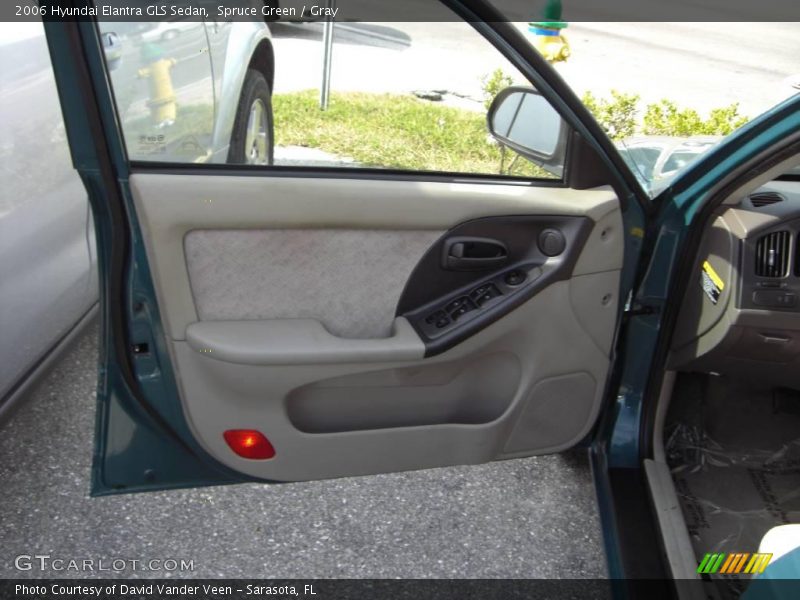 Spruce Green / Gray 2006 Hyundai Elantra GLS Sedan
