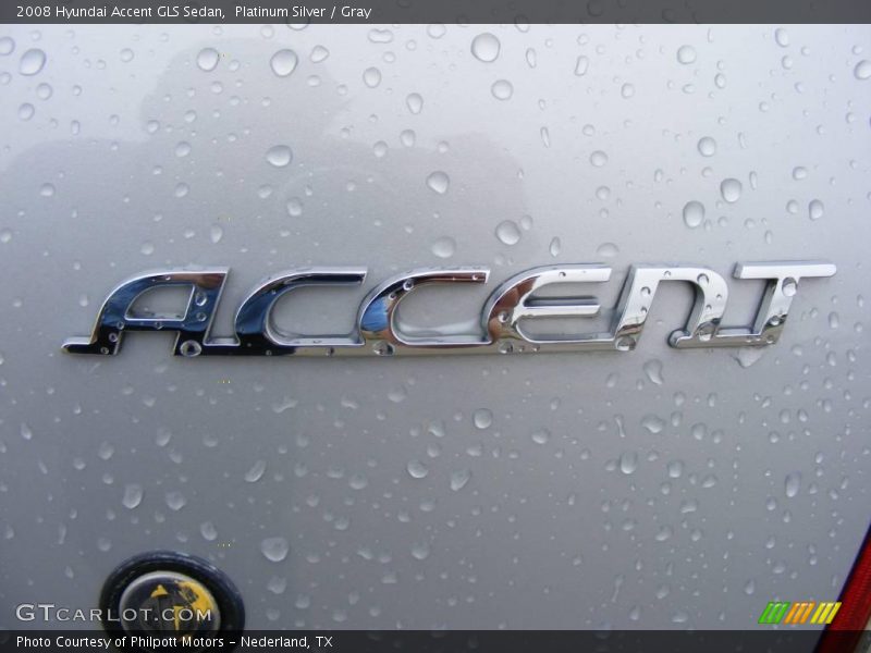 Platinum Silver / Gray 2008 Hyundai Accent GLS Sedan