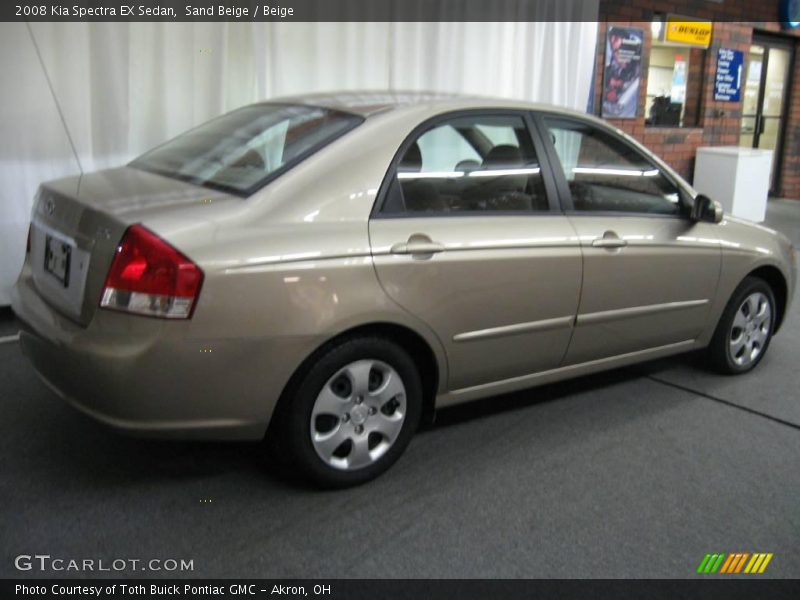 Sand Beige / Beige 2008 Kia Spectra EX Sedan