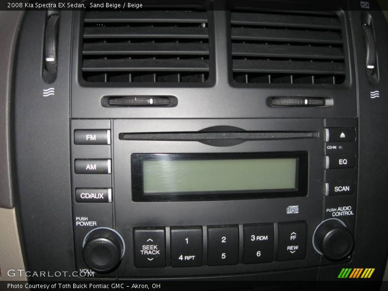 Sand Beige / Beige 2008 Kia Spectra EX Sedan