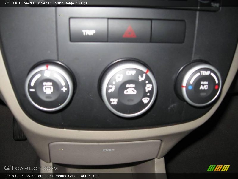 Sand Beige / Beige 2008 Kia Spectra EX Sedan