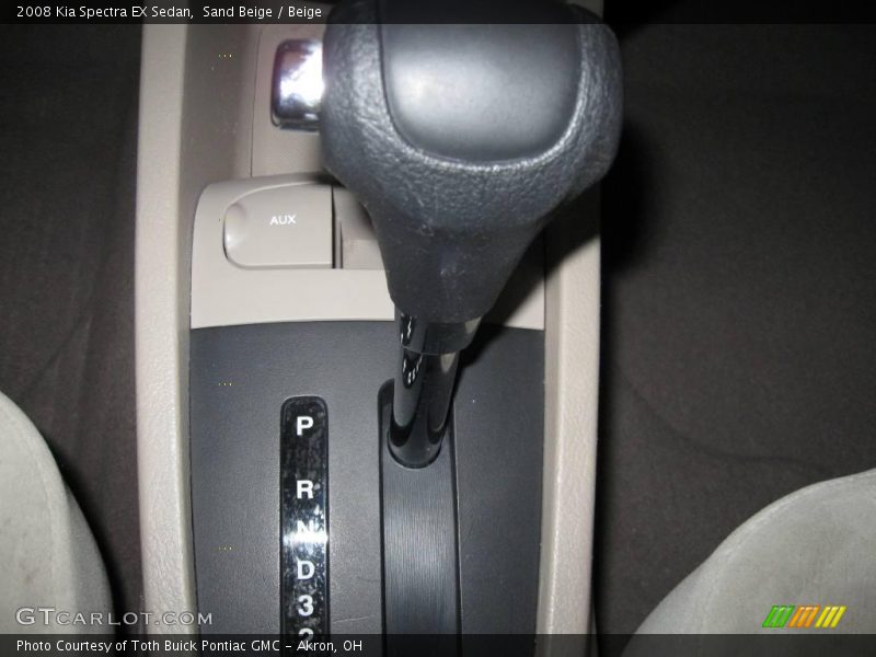 Sand Beige / Beige 2008 Kia Spectra EX Sedan