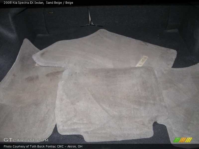 Sand Beige / Beige 2008 Kia Spectra EX Sedan