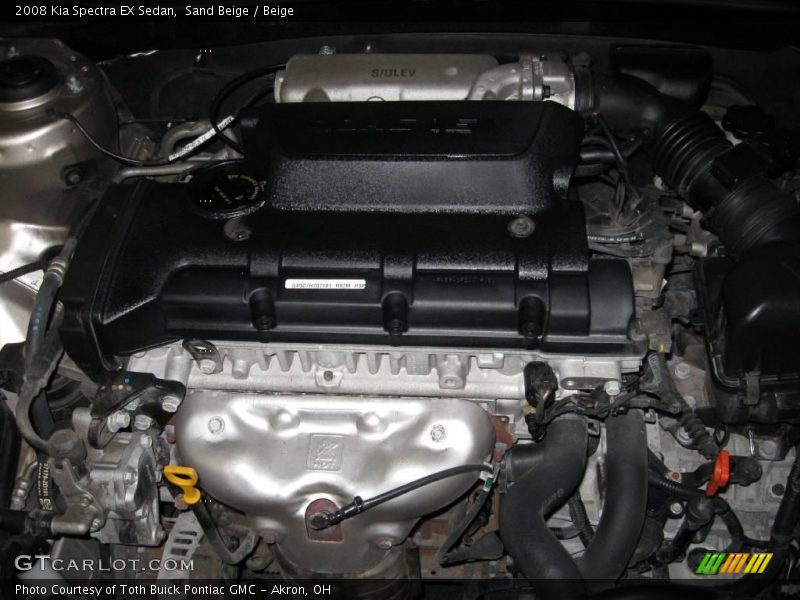 Sand Beige / Beige 2008 Kia Spectra EX Sedan