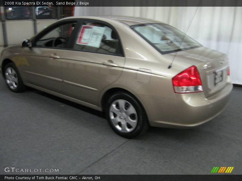 Sand Beige / Beige 2008 Kia Spectra EX Sedan