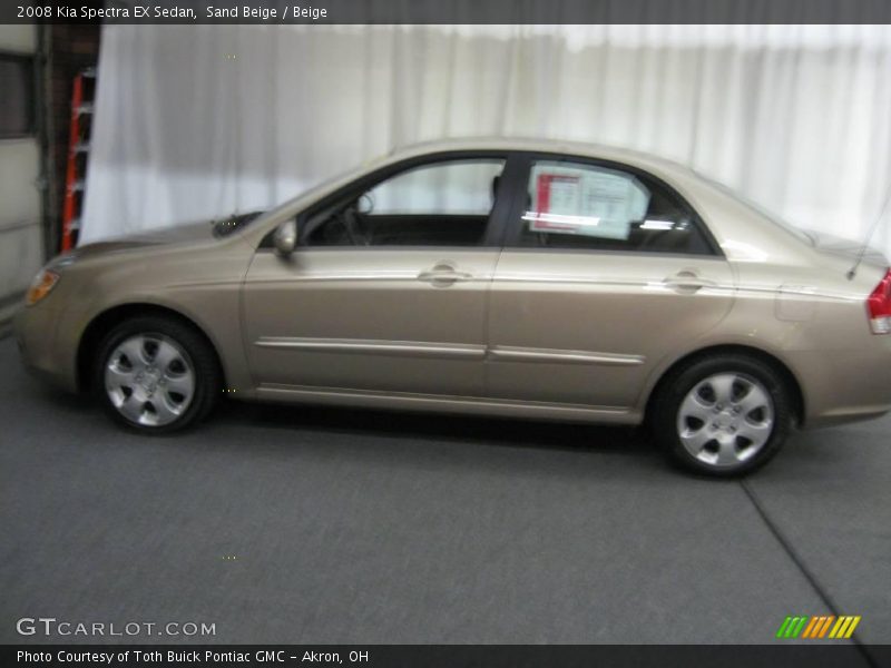 Sand Beige / Beige 2008 Kia Spectra EX Sedan