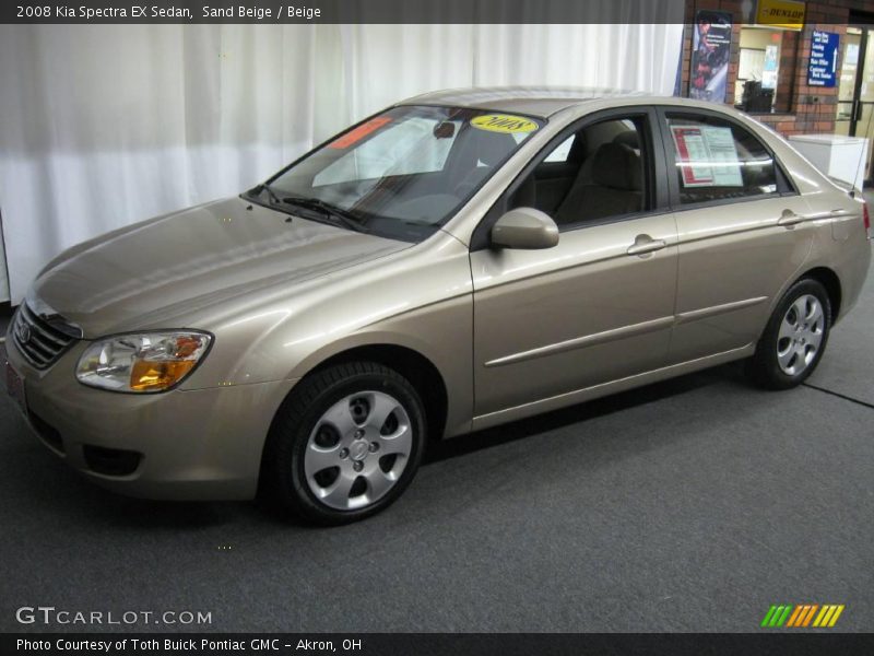 Sand Beige / Beige 2008 Kia Spectra EX Sedan