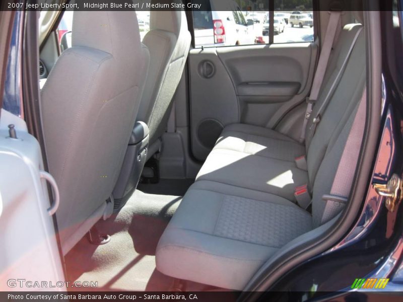 Midnight Blue Pearl / Medium Slate Gray 2007 Jeep Liberty Sport