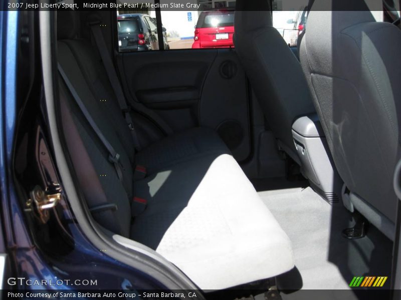 Midnight Blue Pearl / Medium Slate Gray 2007 Jeep Liberty Sport