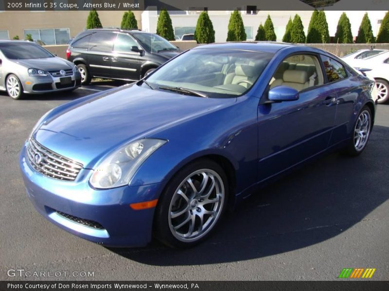 Athens Blue / Wheat 2005 Infiniti G 35 Coupe