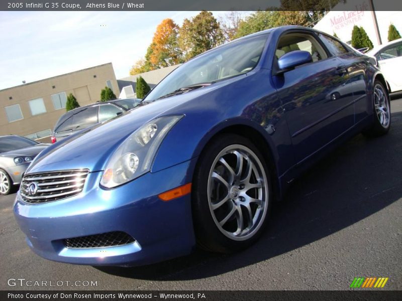 Athens Blue / Wheat 2005 Infiniti G 35 Coupe