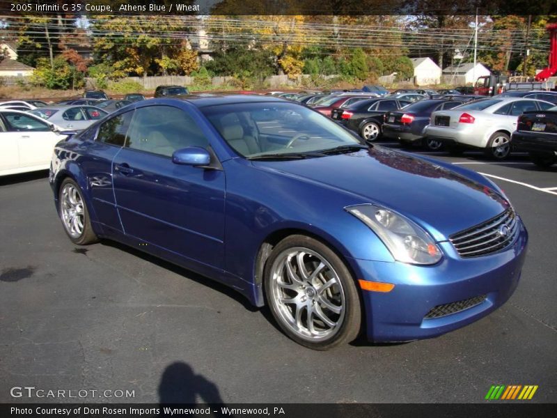 Athens Blue / Wheat 2005 Infiniti G 35 Coupe