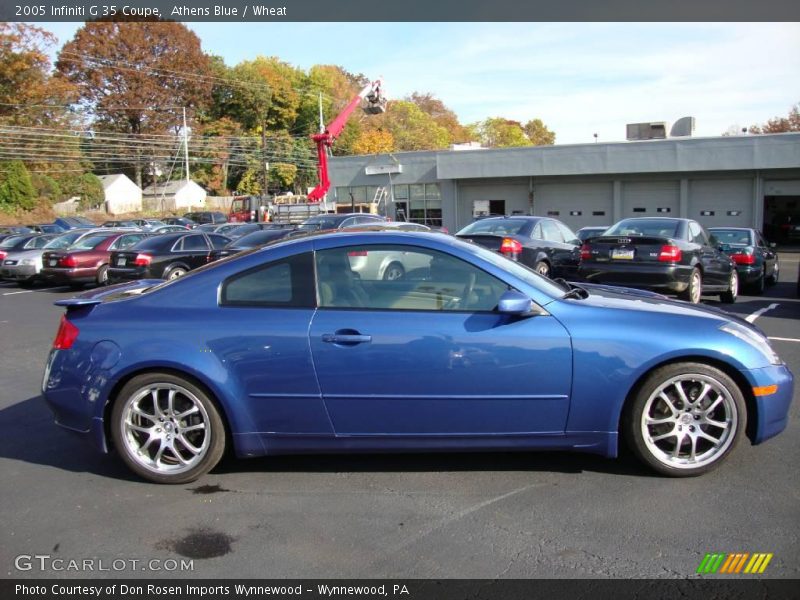 Athens Blue / Wheat 2005 Infiniti G 35 Coupe