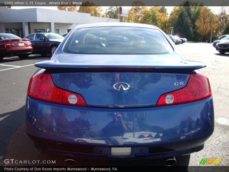 Athens Blue / Wheat 2005 Infiniti G 35 Coupe