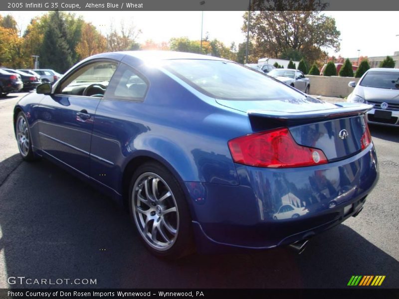 Athens Blue / Wheat 2005 Infiniti G 35 Coupe