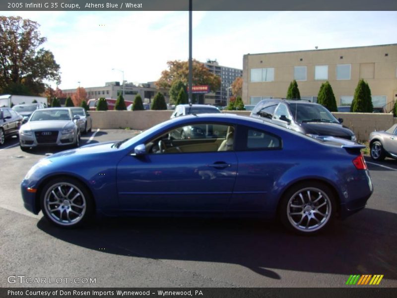 Athens Blue / Wheat 2005 Infiniti G 35 Coupe