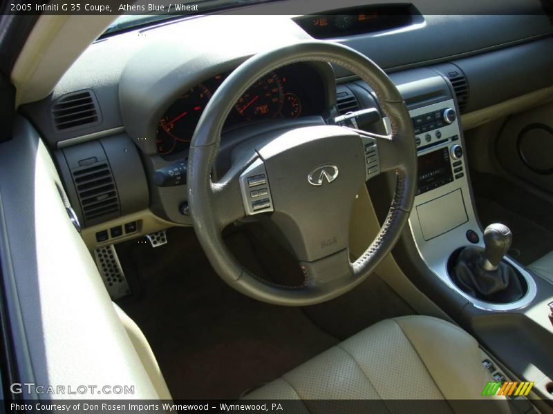 Athens Blue / Wheat 2005 Infiniti G 35 Coupe