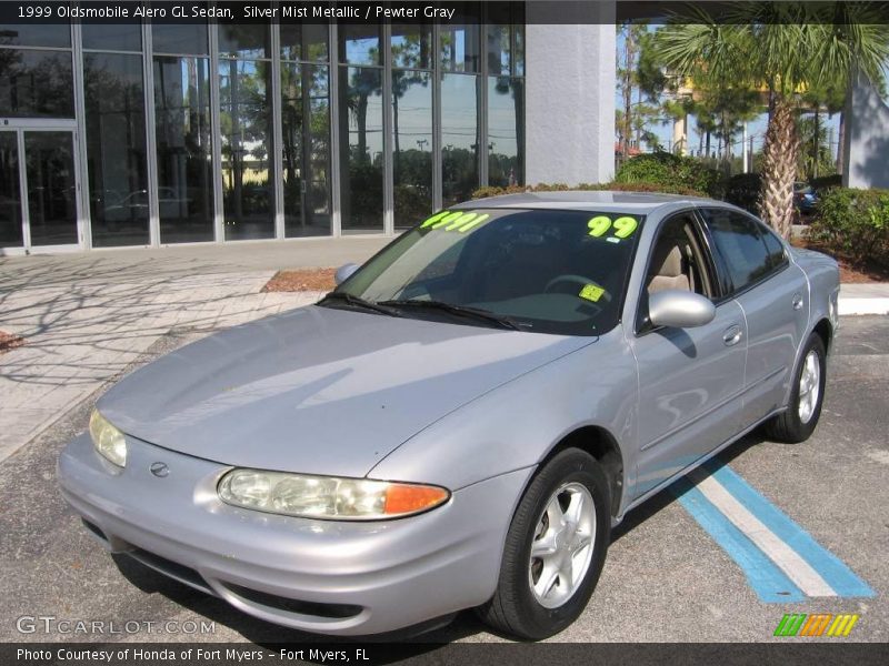 Silver Mist Metallic / Pewter Gray 1999 Oldsmobile Alero GL Sedan