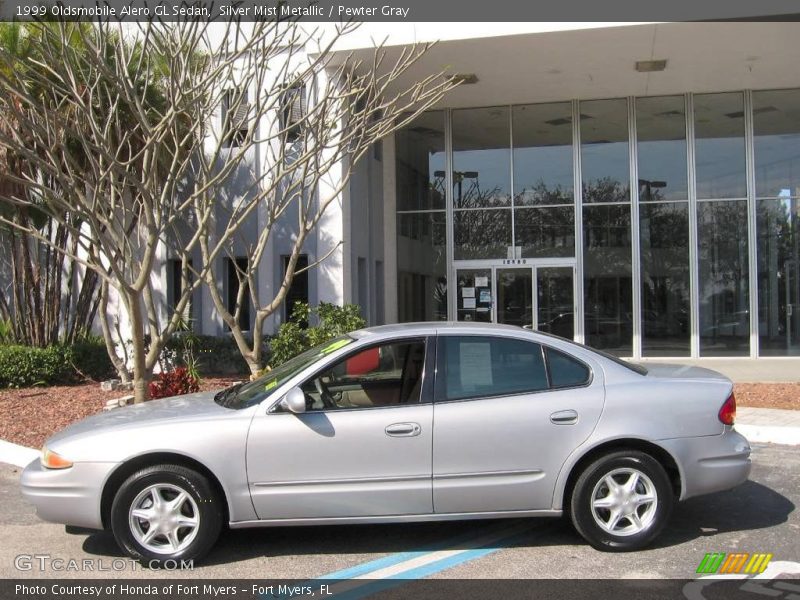 Silver Mist Metallic / Pewter Gray 1999 Oldsmobile Alero GL Sedan