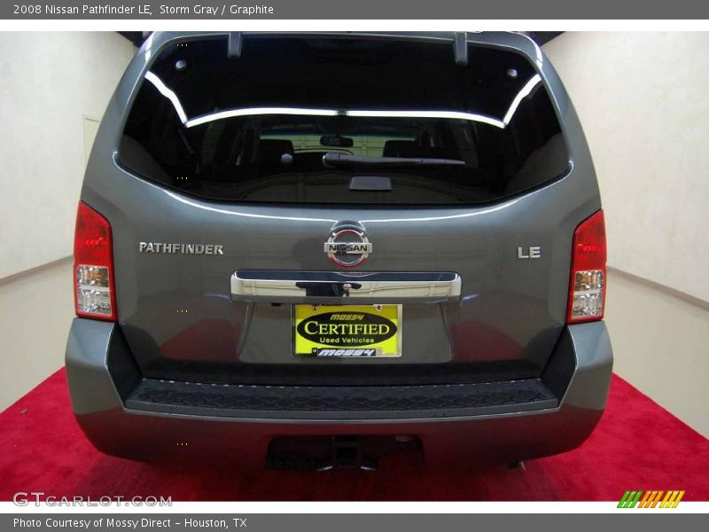 Storm Gray / Graphite 2008 Nissan Pathfinder LE