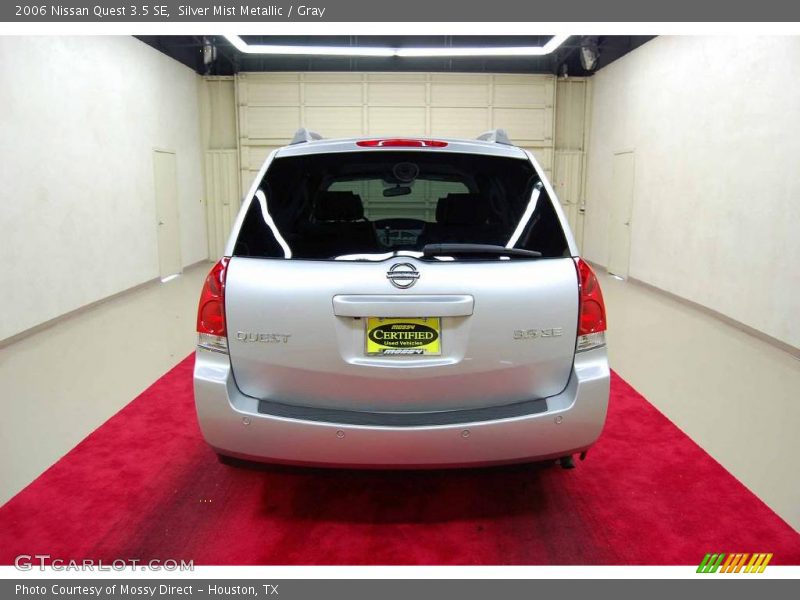 Silver Mist Metallic / Gray 2006 Nissan Quest 3.5 SE