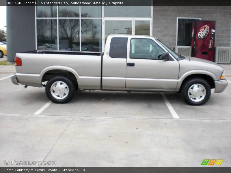 Sandalwood Metallic / Graphite 2002 GMC Sonoma SLS Extended Cab