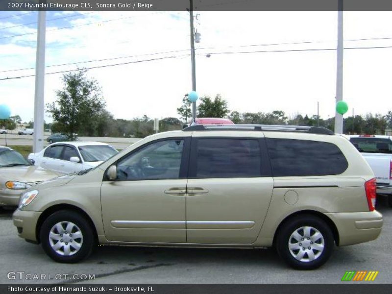 Sonora Gold / Beige 2007 Hyundai Entourage GLS