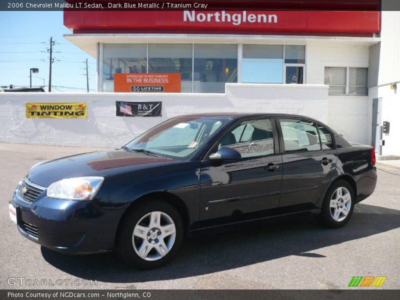 Dark Blue Metallic / Titanium Gray 2006 Chevrolet Malibu LT Sedan