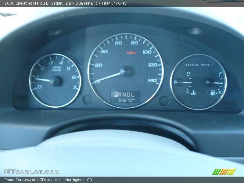 Dark Blue Metallic / Titanium Gray 2006 Chevrolet Malibu LT Sedan