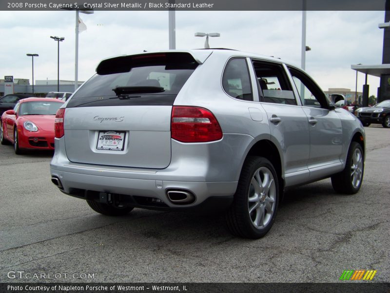 Crystal Silver Metallic / Black Standard Leather 2008 Porsche Cayenne S
