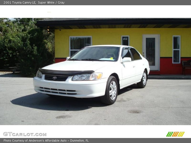 Super White / Gray 2001 Toyota Camry LE
