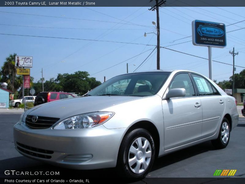 Lunar Mist Metallic / Stone 2003 Toyota Camry LE