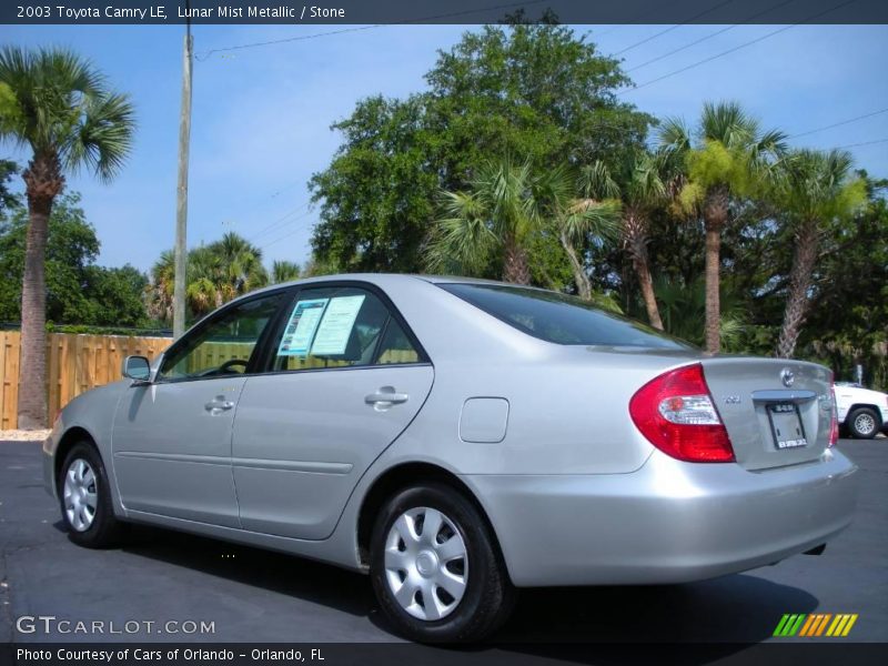 Lunar Mist Metallic / Stone 2003 Toyota Camry LE