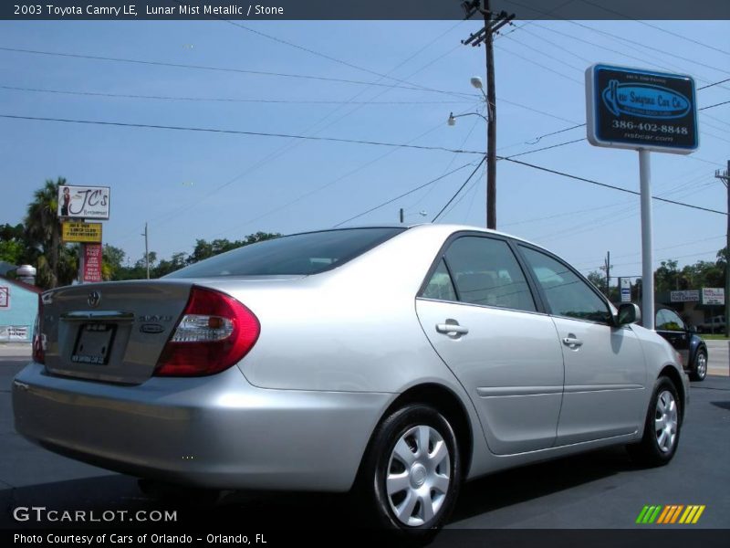 Lunar Mist Metallic / Stone 2003 Toyota Camry LE