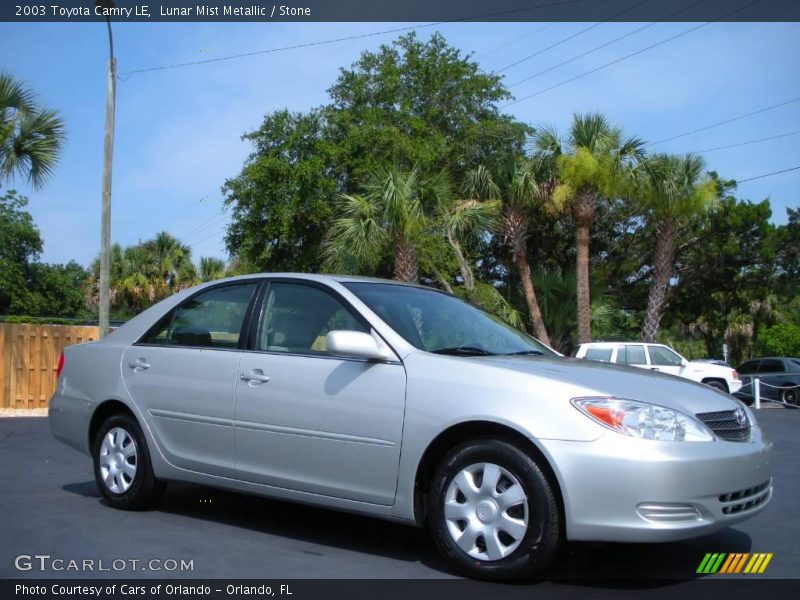 Lunar Mist Metallic / Stone 2003 Toyota Camry LE