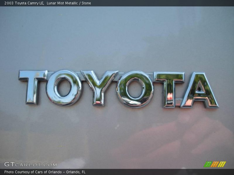 Lunar Mist Metallic / Stone 2003 Toyota Camry LE