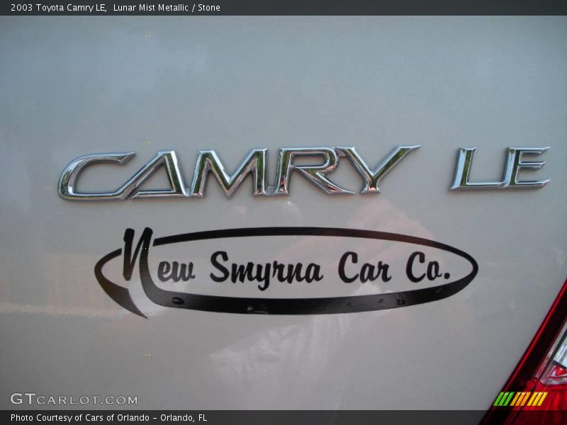 Lunar Mist Metallic / Stone 2003 Toyota Camry LE