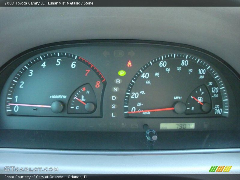 Lunar Mist Metallic / Stone 2003 Toyota Camry LE